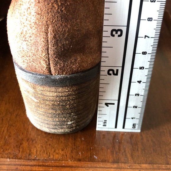 Women’s size 8 medium brown leather born zip up boots - Picture 8 of 12